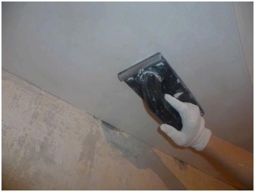 Шлифовка потолка перед покраской