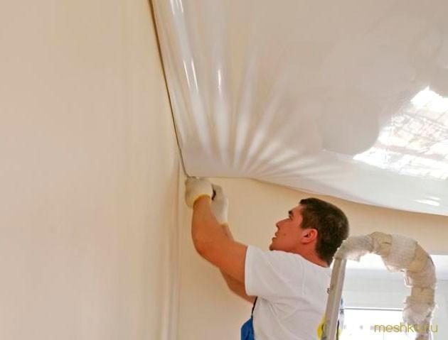 монтаж, натяжных, потолков