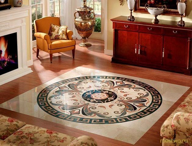 мозаичные, полы
