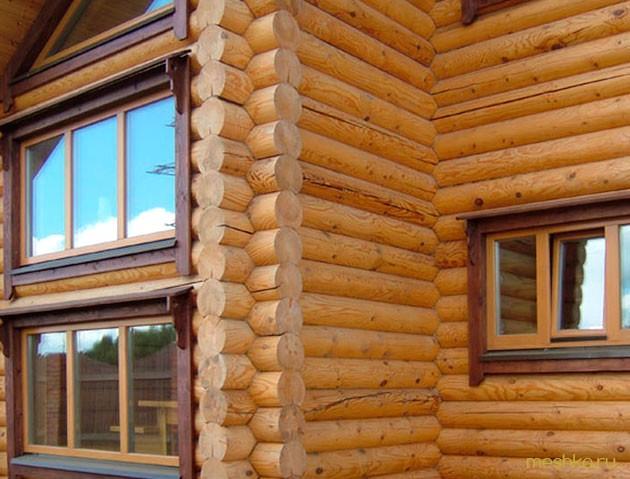 окна, срубе, особенности