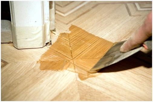 Устранение щелей в паркете
