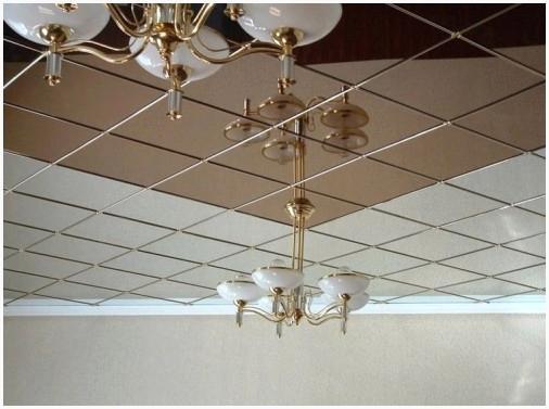 Крепление зеркального потолка