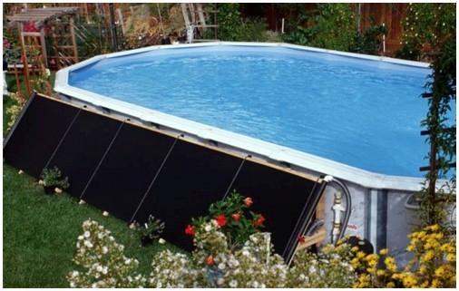 Солнечные коллекторы на стойке