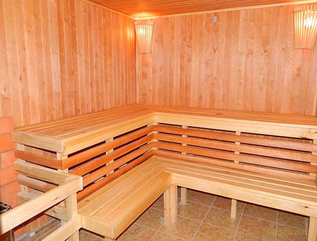 полок, бани