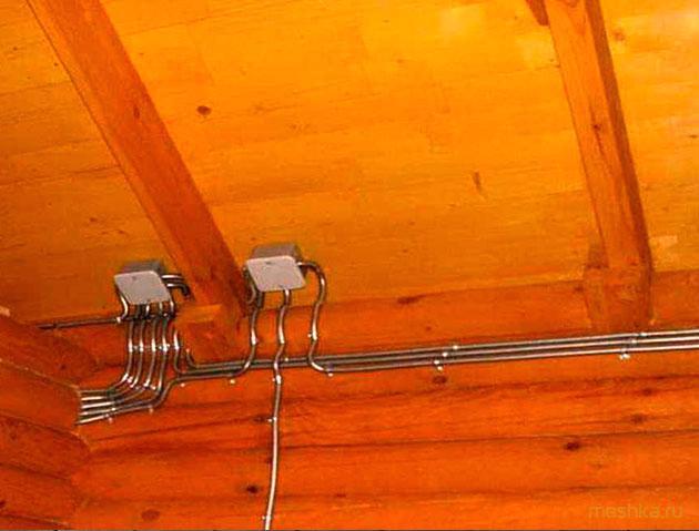 проводка, бане