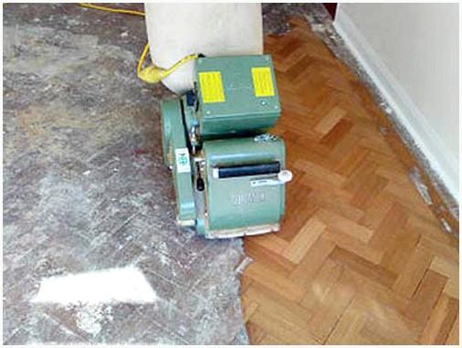 Циклевка паркета машиной барабанного типа