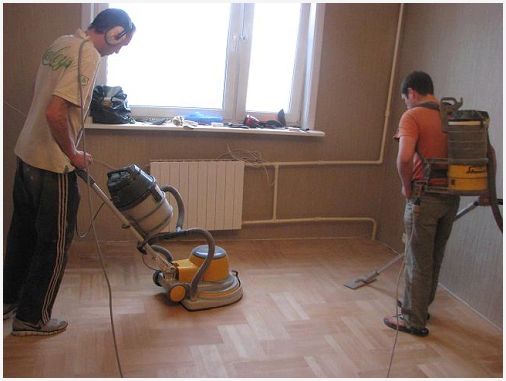 Тонкая шлифовка паркета