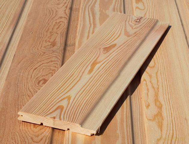 устанавливаем, вагонку, лиственницы