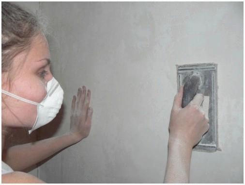 Затирка и выравнивание шпаклевки