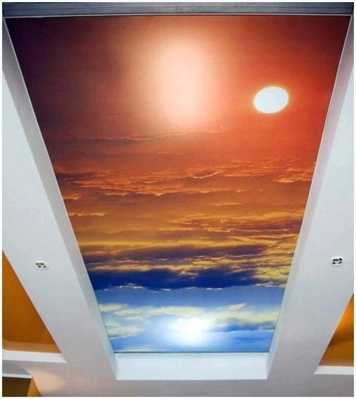 Тканевый натяжной потолок 3