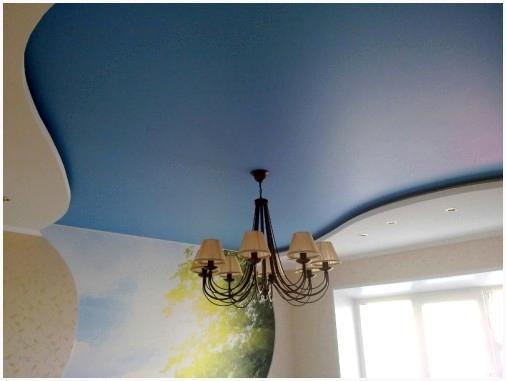 Матовый тканевый потолок