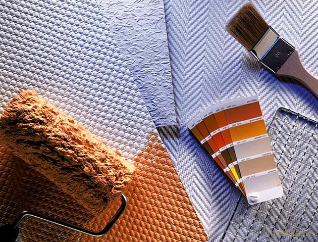 покраска, стеклообоев