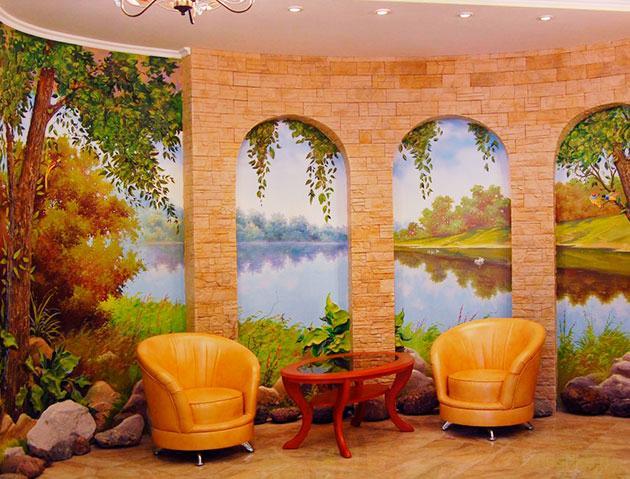 роспись, стен