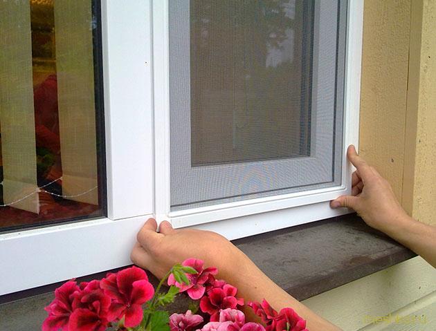 сетка, пластиковые, окна