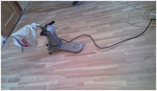 Шлифовка штучного паркета