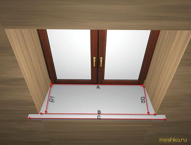 установка, деревянного, подоконника