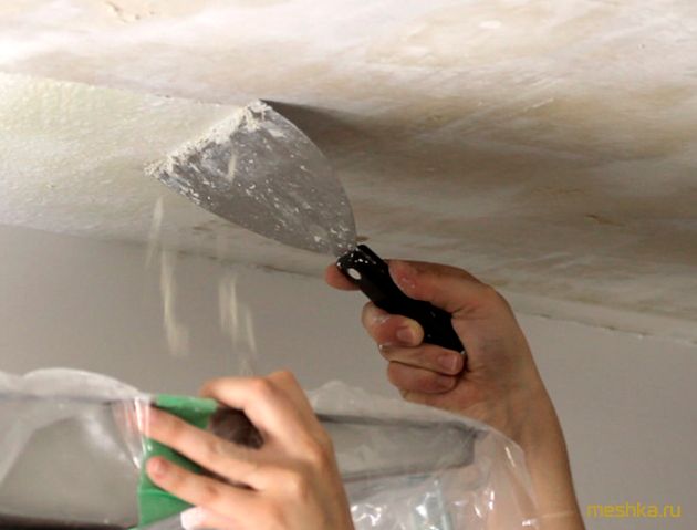 очистить, потолок, побелки очистить, потолок, побелки