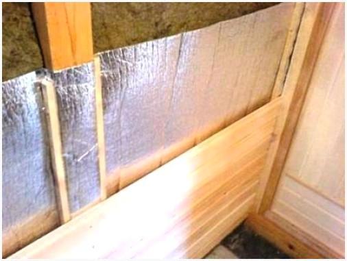 Теплоизоляция стен сауны