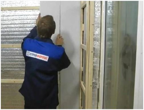 Монтаж стеновых панелей на каркас