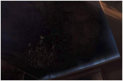 Потолок Звездное небо из оракала и лака