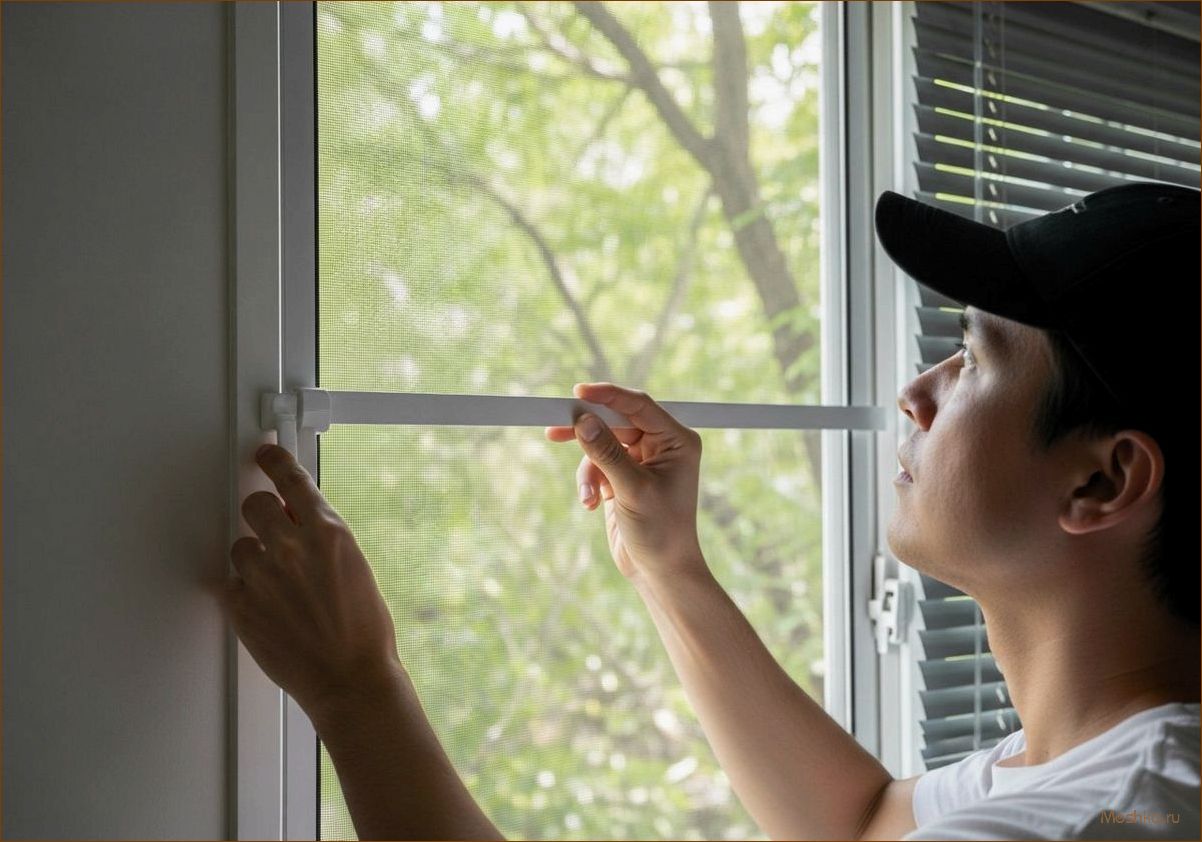 Выбор и установка москитной сетки для защиты окон и балконов от насекомых летом